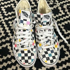 🛹🩶Checkered skateboard vans